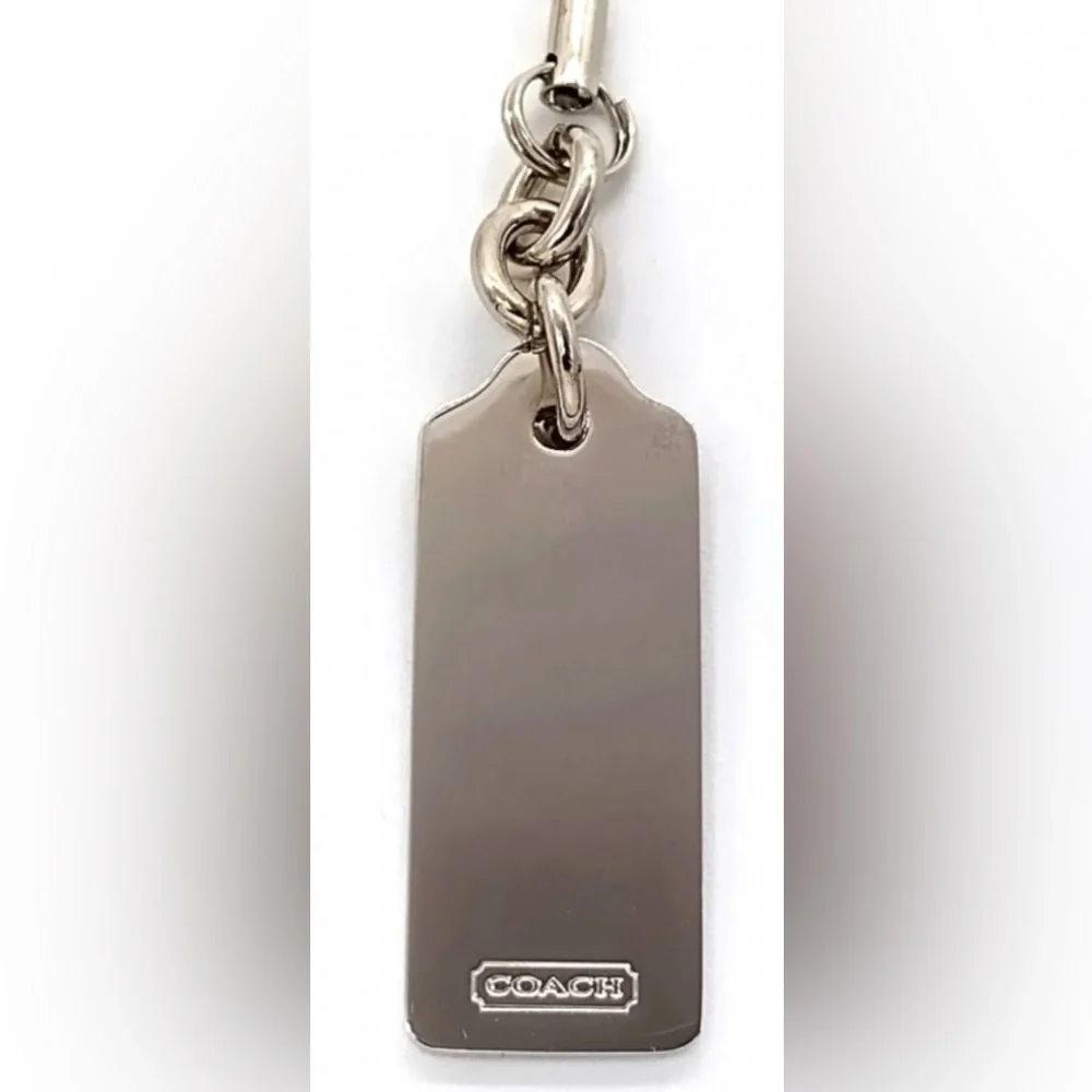 COACH Vintage Lanyard Diamond Keychain FOB Purse Charm - Last - Picture 4 of 4